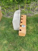 Wooden storage draws