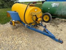 Single axle fuel bowser with 12v pump
