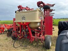 2012 Weaving 6.4m tine drill with hydraulic drive fan, tramline markers, bout markers and wheel trac