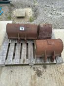 3No Kubota 2t mini digger buckets. NO VAT