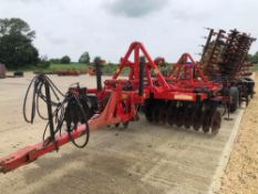 2002 Quivogne TM36 3.8m Tinemaster hydraulic folding cultivator with leading discs, 7 hydraulic rese