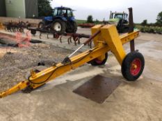 Miles single leg mole plough, trailed. Serial No: 3326