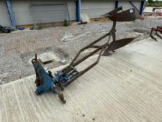 Ransomes TS83 reversible plough frame with 3rd furrow only, linkage mounted