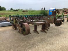 Cousins V-Form 7 leg subsoiler with rear packer and depth wheels