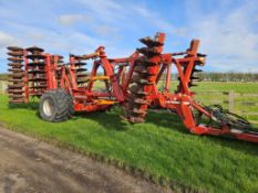 2004 Horsch/Simba Solo 450 4.5m trailed single pass cultivator with 27