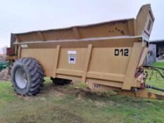 2009 Richard Western D12 manure spreader