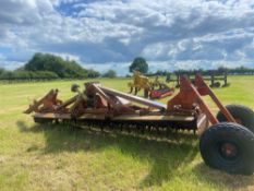 Kuhn HR4002D power harrow with levelling bar, crumble roller & transport kit