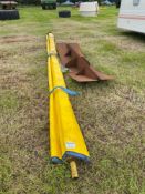 Roll over sheet for grain trailer