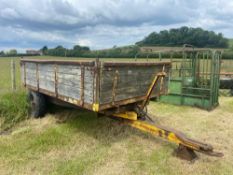 Bomford wooden single axle trailer NO VAT