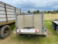 Ifor Williams 6 ft single axle trailer P6e with mesh sides