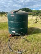 Deso V1340 bunded fuel station, 1,340 litres c/w electric pump