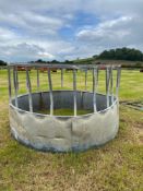 Cattle round bale feeder