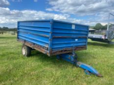 1985 Marston 4 tonne single axle tipping trailer