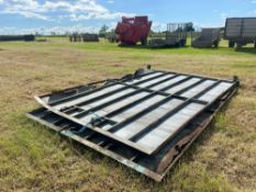 2 No metal barn doors