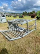 Cattle yoke and front of crush gate