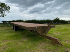 30 ft flat bed trailer