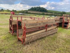 6 No sheep barrier feeders with pins