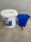 Shepherdess lamb feeder and calf bucket