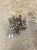 Quantity spanners and G clamp