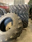 4No. Tyres - IF600/70R30 - (Norfolk)