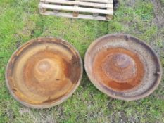 2No Mexican Hat Feed Troughs - (Cambridgeshire)