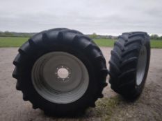 2No. Wheels and Tyres - 600/65R38 - (Shropshire)