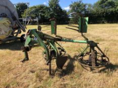 Deutz Fahr KU250 twin rotor hay tedder, linkage mounted