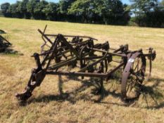 Ransomes C10 13 leg 2.5m fixed tine trailed cultivator, spares or repairs