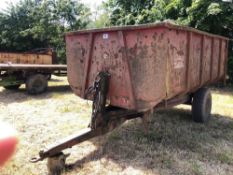 Weeks Trailers 6t single axle general purpose hydraulic tipping trailer on 12.5/80-15.3 wheels and t