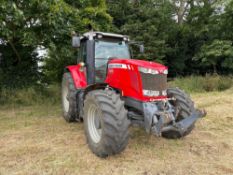 2012 Massey Ferguson 7624 Dyna 6 50kph 4wd tractor with 4 electric spools, air brakes, cab suspensio