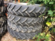 Set of 4 5 Stud JCB Rowcrop Wheels - (Derbyshire)