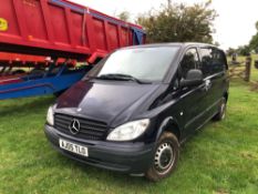 2005 Mercedes Vito 109 Cdi Compact Diesel van, 2.1l engine on 195/65-16 wheels and tyres. Reg No: AJ