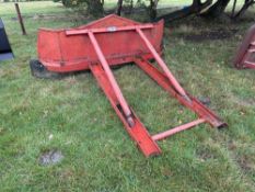 Tine mounted pusher blade 8ft