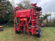 2020 Kverneland TS 6m hydraulic folding tine drill with bout markers and wheel track eradicators, IS