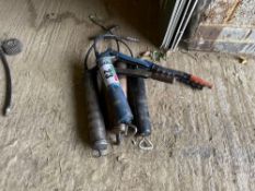 Quantity grease guns
