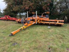2012 Simba Great Plains 6.6m Double Press with leading tines and rear packer, hydraulic folding, tra