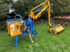 2018 Bomford Turner Kestrel 5.0 Evo hedgecutter with joystick control and Bomford Protrim 1.3m flail