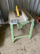 Electric saw bench, single phase