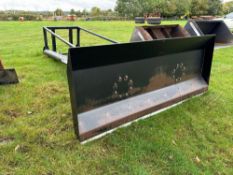 Cherry Products grain pusher 14ft long with 8ft blade on Caterpillar attachments