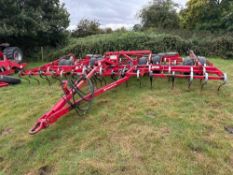 Kongskilde Vibro Till 2800 6m hydraulic folding springtine cultivator, trailed
