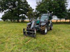 2022 Kramer KT407 Ecospeed materials handler with pick up hitch, LED light package, Caterpillar head