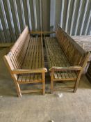 2No Wooden garden benches