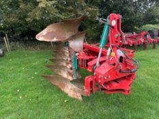2021 Kverneland LO Variomat on-land/in furrow 7 furrow (6f+1f) vari-width reversible plough. Serial