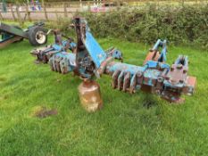 Ransomes twin leg subsoiler with depth wheels, linkage mounted