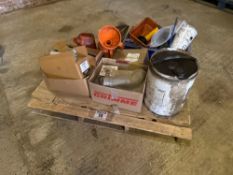 Quantity miscellaneous workshop spares, oil jugs etc