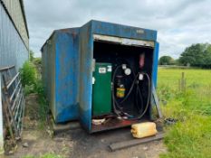 Bunded 18,000ltr diesel tank with 240v pump, filter and meter
