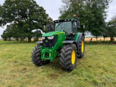 2018 John Deere 6215R AutoPowr 40Kph 4wd tractor with front and cab suspension, front linkage, air b