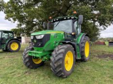 2022 John Deere 6145R Premium Edition CommandPro 50kph 4wd tractor with front and cab suspension, ai