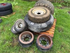 Quantity miscellaneous wheels and tyres