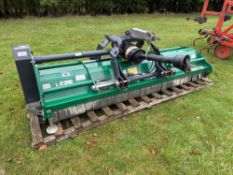 2020 Spearhead ZA08 3m flail topper, front and rear mounted, hydraulic side shift, PTO driven. Seria